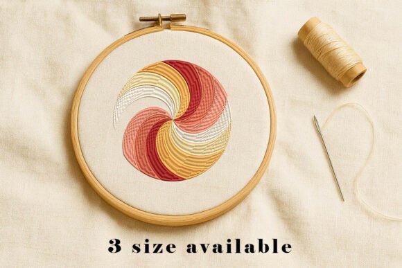 Abstract Spiral Swirl Embroidery Design Review