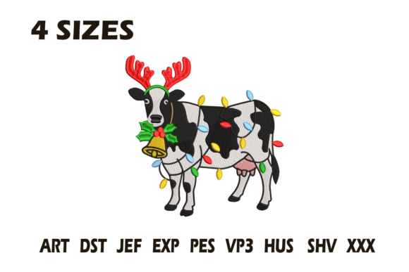 Christmas Cow Embroidery Design Review