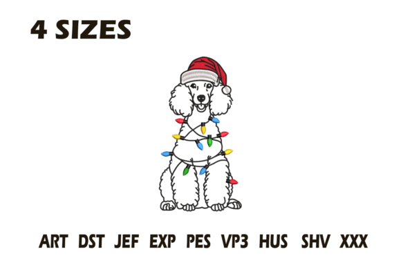 Christmas Poodle Embroidery Design Review