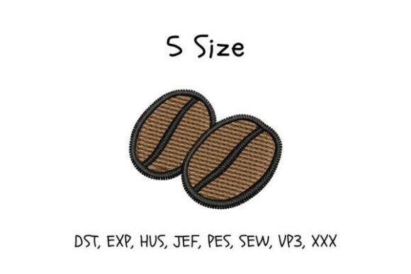 Coffee Beans Embroidery Design 5 Sizes Review