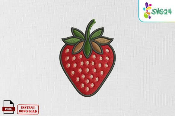 Cute Strawberry Patch Style Embroidery Review