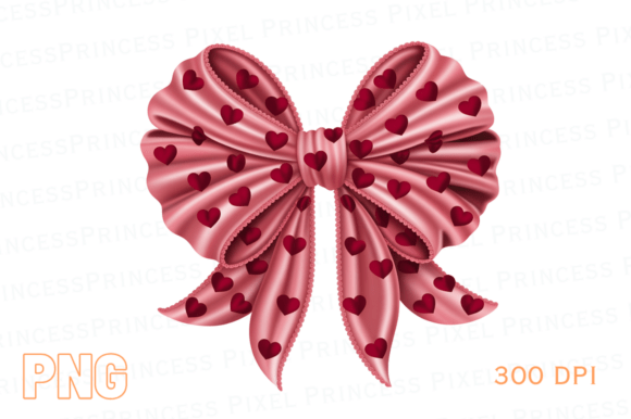 Heart Bow Embroidery for Valentine's Day