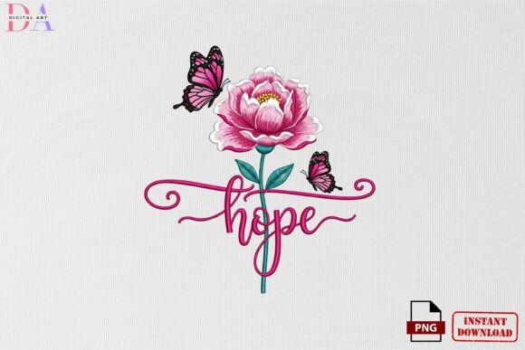 Hope Flower Butterfly Embroidery PNG Review for Seasonal Use